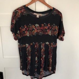 Floral tee shirt